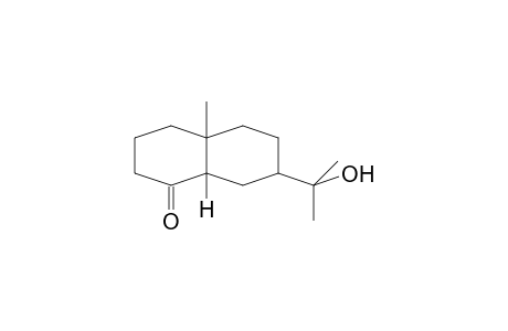 4a-methyl-7-(2-oxidanylpropan-2-yl)-2,3,4,5,6,7,8,8a-octahydronaphthalen-1-one