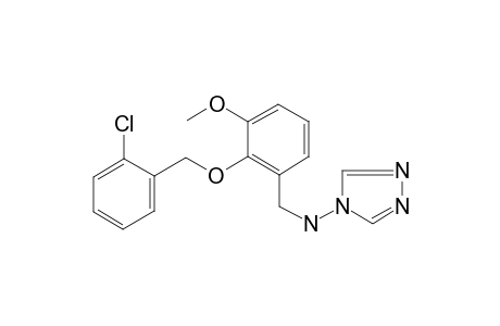 N-[[2-[(2-chlorophenyl)methoxy]-3-methoxy-phenyl]methyl]-1,2,4-triazol-4-amine