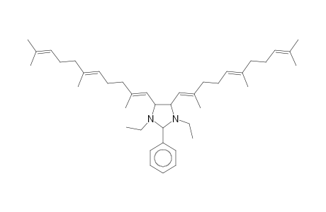 1,3-Diethyl-2-phenyl-4,5-bis-(2,6,10-trimethyl-undeca-1,5,9-trienyl)-imidazolidine