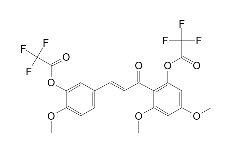 3,2'-Dihydroxy-4,4',6'-trimethoxychalcone, bis(trifluoroacetate)