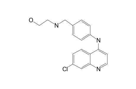 4-[.alpha.-[2-Hydroxyethylamino]-4-toluidino]-7-chloroquinoline