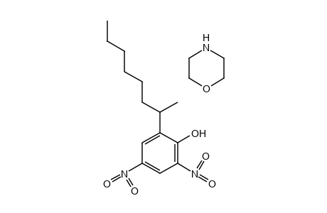 2,4-dinitro-6-(1-methylheptyl)phenol, compound with morpholine (1:1)