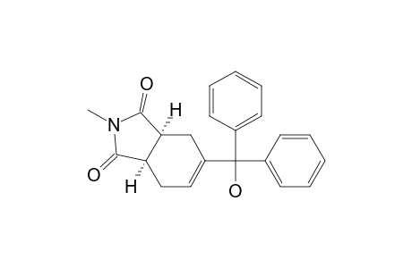 1H-Isoindole-1,3(2H)-dione, 3a,4,7,7a-tetrahydro-5-(hydroxydiphenylmethyl)-2-methyl-, cis-