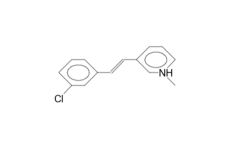 3-(3-Chloro-styryl)-N-methyl-pyridinium cation