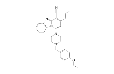 1-[4-(4-ethoxybenzyl)-1-piperazinyl]-3-propylpyrido[1,2-a]benzimidazole-4-carbonitrile