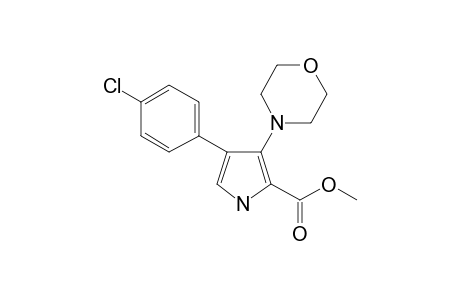 methyl 4-(4-chlorophenyl)-3-morpholin-4-yl-1H-pyrrole-2-carboxylate