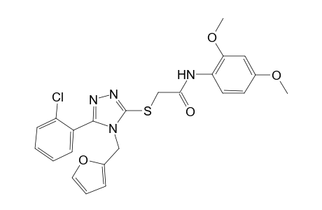 2-{[5-(2-chlorophenyl)-4-(2-furylmethyl)-4H-1,2,4-triazol-3-yl]sulfanyl}-N-(2,4-dimethoxyphenyl)acetamide