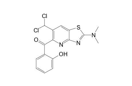 (6-Dichloromethyl-2-dimethylamino-thiazolo[4,5-b]pyridin-5-yl)-(2-hydroxy-phenyl)-methanone