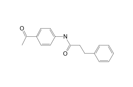 Propanamide, 3-phenyl-N-(4-acetylphenyl)-