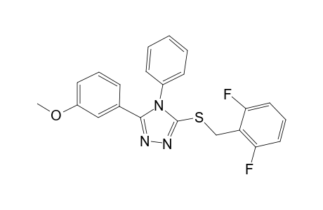 3-[(2,6-difluorobenzyl)sulfanyl]-5-(3-methoxyphenyl)-4-phenyl-4H-1,2,4-triazole