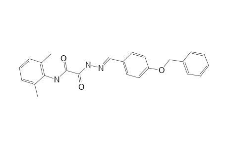 N'-[(E)-(4-benzoxybenzylidene)amino]-N-(2,6-dimethylphenyl)oxamide