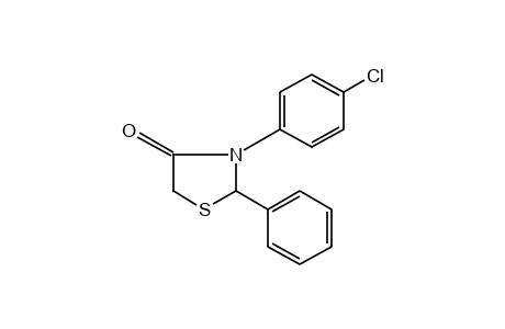 3-(p-chlorophenyl)-2-phenyl-4-thiazolidinone