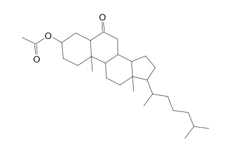 5.alpha.-Cholestan-6-one, 3.beta.-hydroxy-, acetate