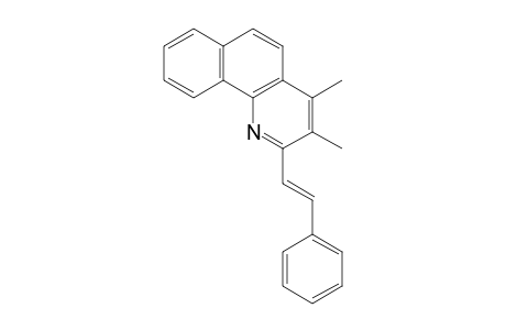 3,4-Dimethyl-2-[(E)-2-phenylethenyl]benzo[h]quinoline