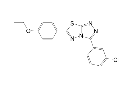 3-(3-chlorophenyl)-6-(4-ethoxyphenyl)[1,2,4]triazolo[3,4-b][1,3,4]thiadiazole