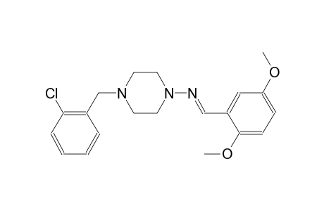 4-(2-chlorobenzyl)-N-[(E)-(2,5-dimethoxyphenyl)methylidene]-1-piperazinamine