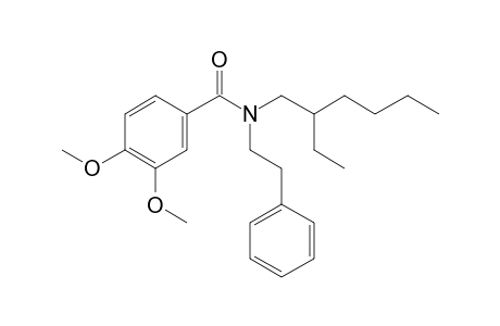 Benzamide, 3,4-dimethoxy-N-(2-phenylethyl)-N-(2-ethylhexyl)-