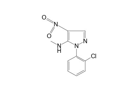 1-(o-CHLOROPHENYL)-5-(METHYLAMINO)-4-NITROPYRAZOLE