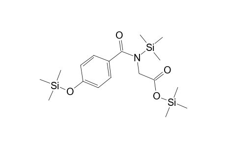 Glycine, N-(trimethylsilyl)-N-[4-[(trimethylsilyl)oxy]benzoyl]-, trimethylsilyl ester