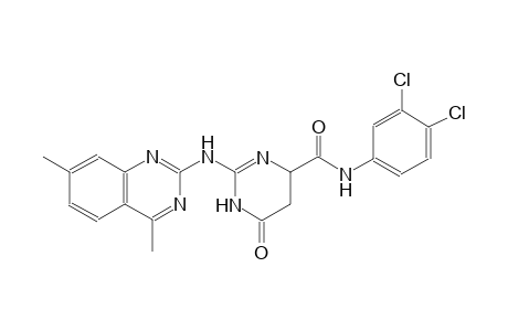 N-(3,4-dichlorophenyl)-2-[(4,7-dimethyl-2-quinazolinyl)amino]-6-oxo-1,4,5,6-tetrahydro-4-pyrimidinecarboxamide