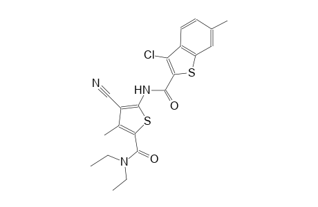 3-chloro-N-{3-cyano-5-[(diethylamino)carbonyl]-4-methyl-2-thienyl}-6-methyl-1-benzothiophene-2-carboxamide