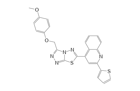 quinoline, 4-[3-[(4-methoxyphenoxy)methyl][1,2,4]triazolo[3,4-b][1,3,4]thiadiazol-6-yl]-2-(2-thienyl)-