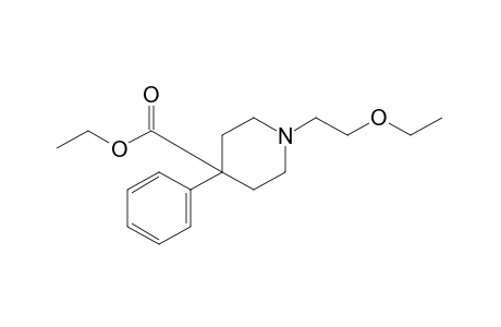 1-(2-ethoxyethyl)-4-phenyl-4-piperidinecarboxylic acid, ethyl ester