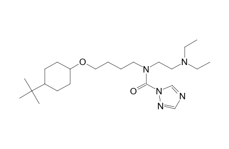1H-1,2,4-Triazole-1-carboxamide, N-[2-(diethylamino)ethyl]-N-[4-[[4-(1,1-dimethylethyl)cyclohexyl]oxy]butyl]-