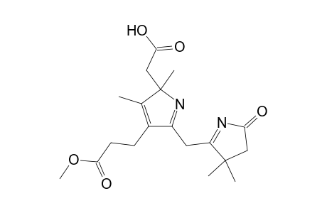 (2H)Pyrrole-2-acetic acid, 2,3-dimethyl-4-(3-methoxy-3-oxopropyl)-4-(4,4-dimethylpyrrolidin-2-on-5-ylidene)methyl-