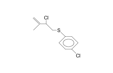 1-Chloro-4-[(2-chloro-3-methyl-3-butenyl)-thio]-benzol