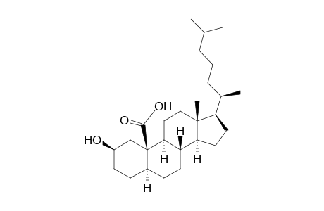 5.alpha.-Cholestan-19-oic acid, 2.beta.-hydroxy-