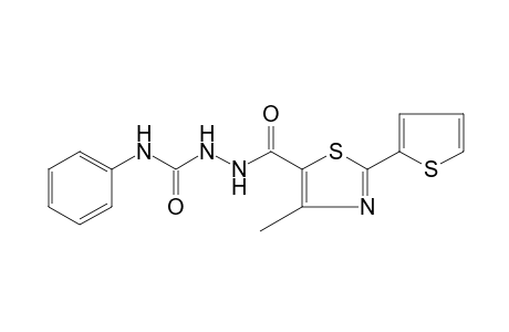 1-{[4-methyl-2-(2-thienyl)-5-thiazolyl]carbonyl}-4-phenylsemicarbazide