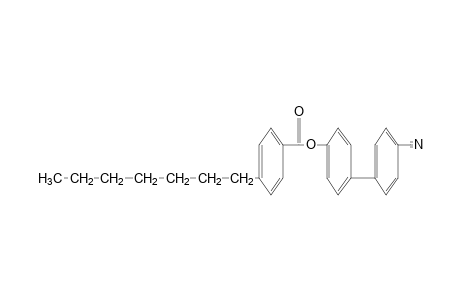 p-heptybenzoic acid, 4'-cyano-4-biphenylyl ester