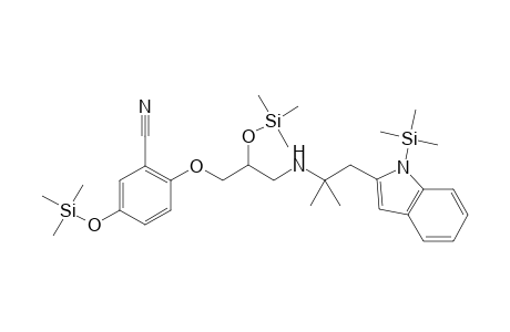 2-(3-((1,1-Dimethyl-2-[1-(trimethylsilyl)-1H-indol-3-yl]ethyl)amino)-2-[(trimethylsilyl)oxy]propoxy)-5-[(trimethylsilyl)oxy]benzonitrile