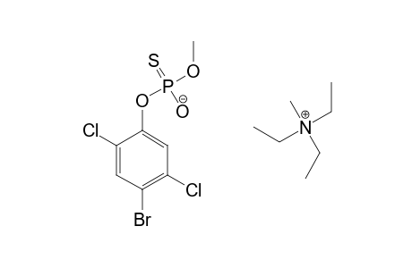 methyltriethylammonium o-(4-bromo-2,5-dichlorophenyl)-o-methyl phosphorothioate