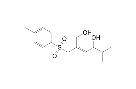 (E)-5-methyl-2-(p-tolylsulfonylmethyl)hex-2-ene-1,4-diol