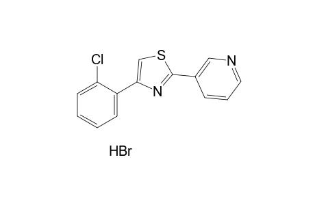 3-[4-(o-chlorophenyl)-2-thiazolyllpyridine, monohydrobrom1de