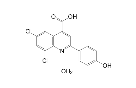 6,8-dichloro-2-(p-hydroxyphenyl)cinchoninic acid, monohydrate