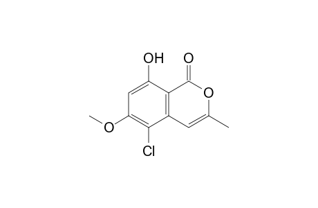 1H-2-Benzopyran-1-one, 5-chloro-8-hydroxy-6-methoxy-3-methyl-