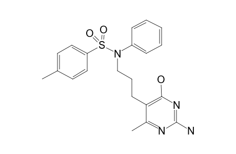 N-[3-[2-Amino-4-hydroxy-6-methyl-5-pyrimidinyl]propyl]-p-N-phenylamino p-methylphenyl sulfone