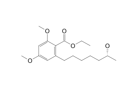 Ethyl (R)-2,4-dimethoxy-6-(6-hydroxyheptyl)benzoate