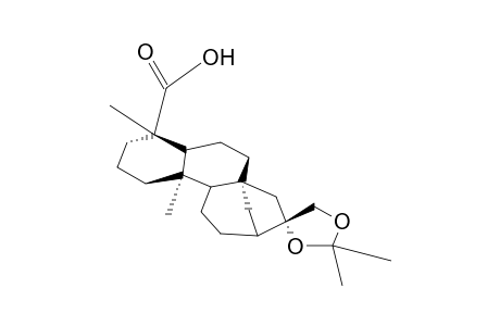 ENT-16B,17-DIHYDROXY-KAURAN-19-OIC ACID-16A,17-ACETONIDE