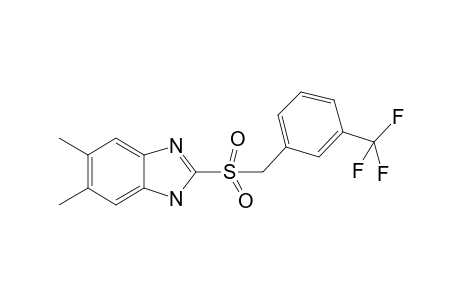 1H-Benzoimidazole, 5,6-dimethyl-2-(3-trifluoromethylphenylmethanesulfonyl)-