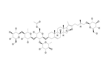 (25S)-26-[(BETA-D-GLUCOPYRANOSYL)-OXY]-22-ALPHA-METHOXYFUROSTA-5,20(22)-DIEN-3-BETA-YL-O-ALPHA-L-RHAMNOPYRANOSYL-(1->2)-O-[O-BETA-D-GLUCOPYRANOSYL-