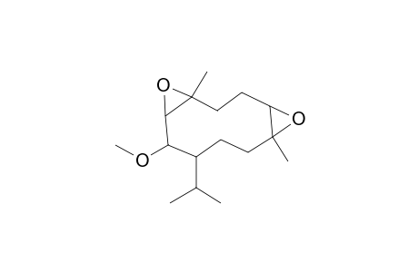 4,11-Dimethyl-8-(propan-2-yl)-5,12-dioxatricyclo[9.1.0.04,6]dodecan-7-ol, me