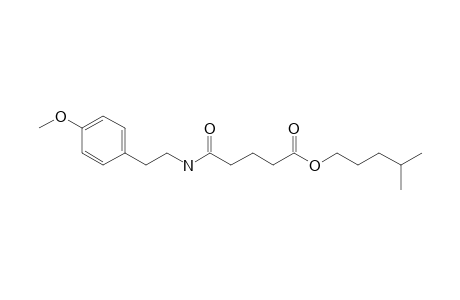 Glutaric acid, monoamide, N-(2-(4-methoxyphenyl)ethyl)-, isohexyl ester