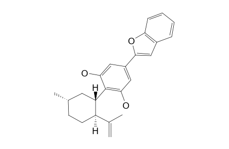 MACHAERIDIOL-C;2-[1S,2S-(1-METHYLETHENYL)-5S-METHYLCYCLOHEXYL]-5-BENZO-[B]-FURAN-1-YL-1,3-BENZENEDIOL