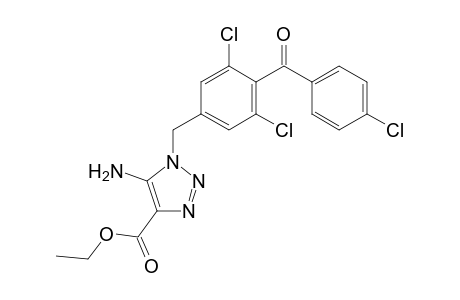 Ethyl 5-amino-1-(3,5-dichloro-4-(4-chlorobenzoyl)benzyl)-1H-1,2,3-triazole-4-carboxylate