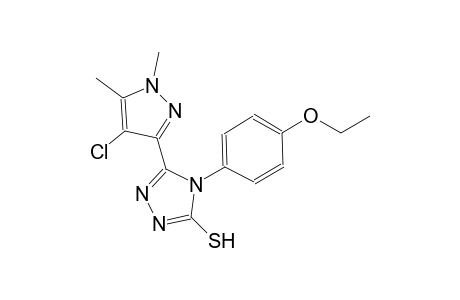 5-(4-chloro-1,5-dimethyl-1H-pyrazol-3-yl)-4-(4-ethoxyphenyl)-4H-1,2,4-triazole-3-thiol