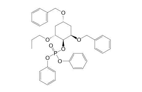 (+-)-2,4-Di-O-benzyl-1-O-diphenooxyphosphoryl-6-O-propylcyclohexane-1,2,4,6-tetraol